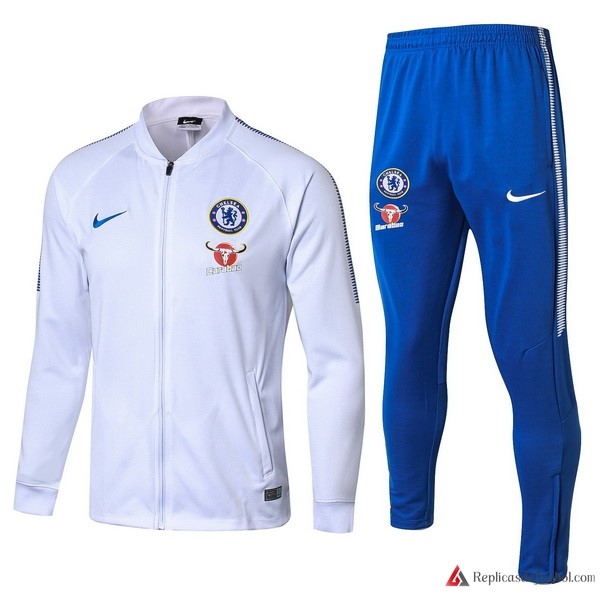 Chandal Chelsea 2017-2018 Azul Claro Blanco